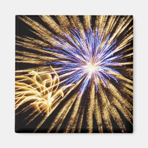 Sizzling Fireworks Display Magnet