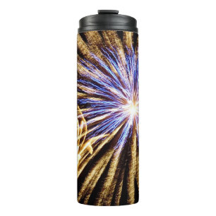 Sizzling Fireworks Display Thermal Tumbler