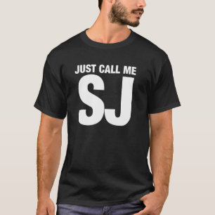 SJ Nickname  Just Call Me SJ Monogram Initials T-Shirt