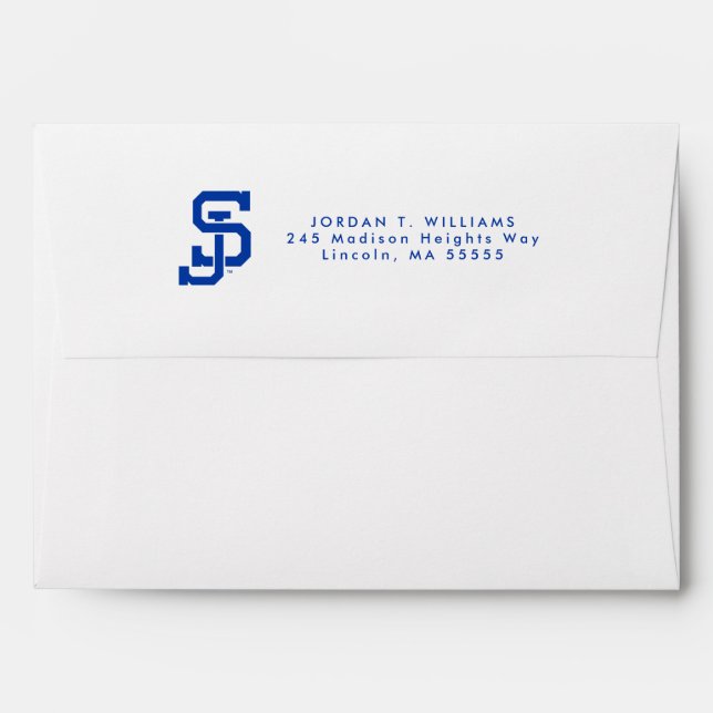 SJ Spartans logo Envelope (Back (Top Flap))