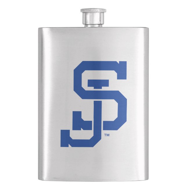 SJ Spartans logo Hip Flask (Front)