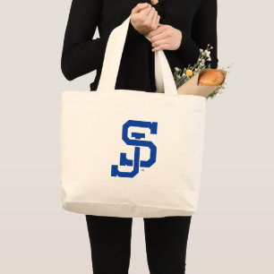 SJ Spartans logo Large Tote Bag