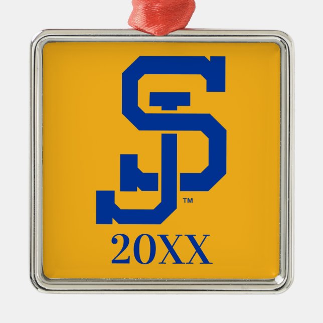 SJ Spartans Metal Tree Decoration (Front)