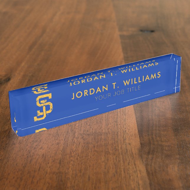 SJ Spartans Nameplate (Side)