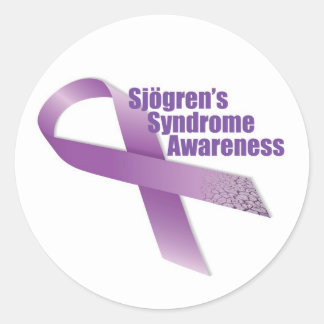 Sjogren's Syndrome Awareness Classic Round Sticker