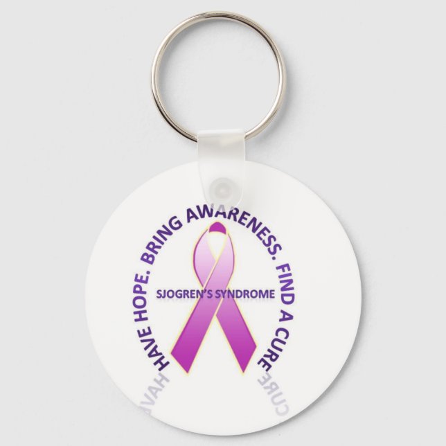 sjogrens syndrome awareness keychain (Front)