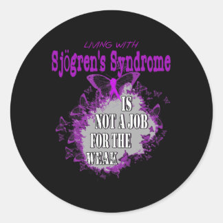 Sjogren's Syndrome Awareness Syndrome Awareness Wa Classic Round Sticker