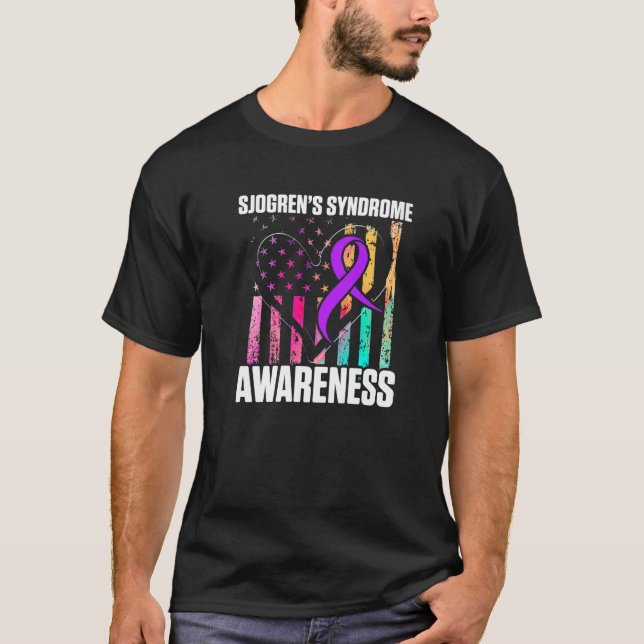 Sjogren's Syndrome Survivor Learn Warrior  1 T-Shirt (Front)