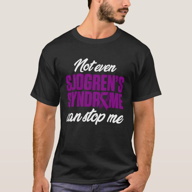 Sjogren's Syndrome Survivor Stop Warrior T-Shirt (Front)