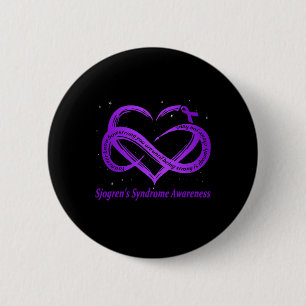 Sjogren's Syndrome Warrior Down Syndrome Awareness 6 Cm Round Badge