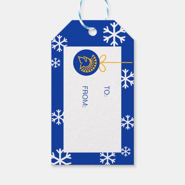 SJSU Holiday Gift Tags (Front)