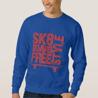 Sk8 Board Life Graphic | Skateboarding Art Sweatshirt
