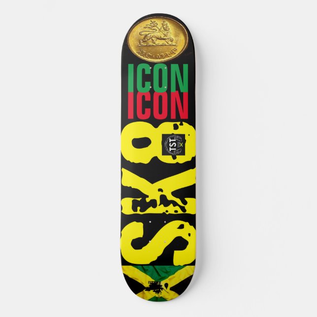 SK8 ICON 8 1/2" Skateboard Deck (Front)