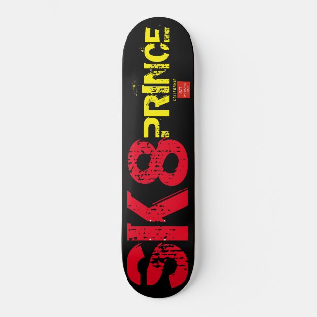 SK8 PRINCE Skateboard (Front)