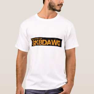 SK8DAWG Orange Logo T-Shirt
