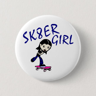 sk8er girl 6 cm round badge