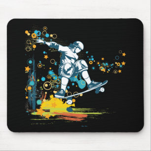 sk8er skateboarder vector mouse mat
