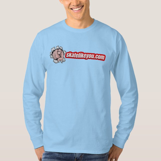 Sk8LikeYou Point Mens Longsleeve T-Shirt (Front)