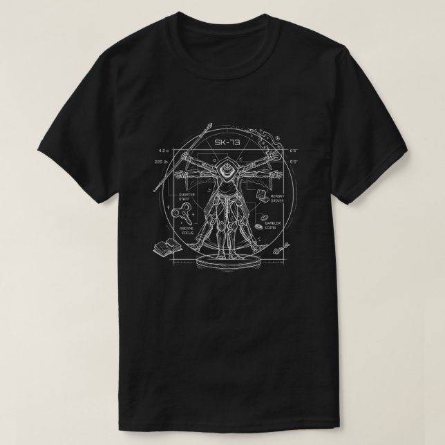 SK-73 T-Shirt – Black (Design Front)