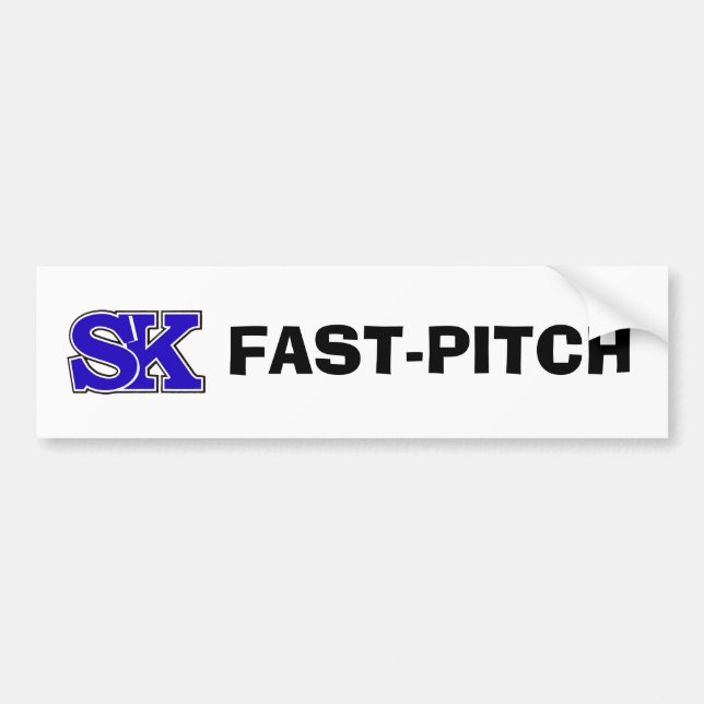 SK FAST-PITCH BUMPER STICKER (Front)