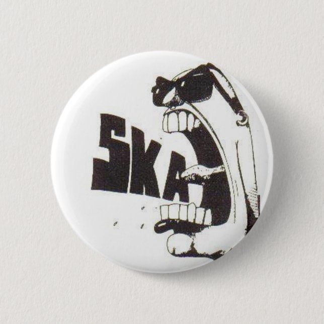 ska 1 6 cm round badge (Front)