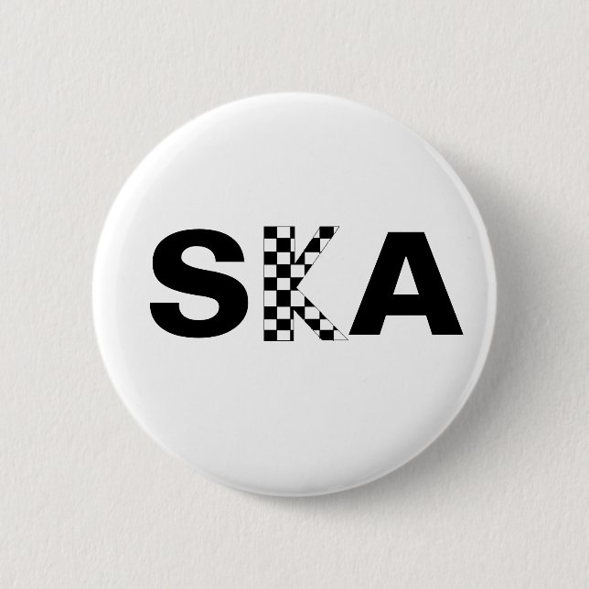 ska 6 cm round badge (Front)