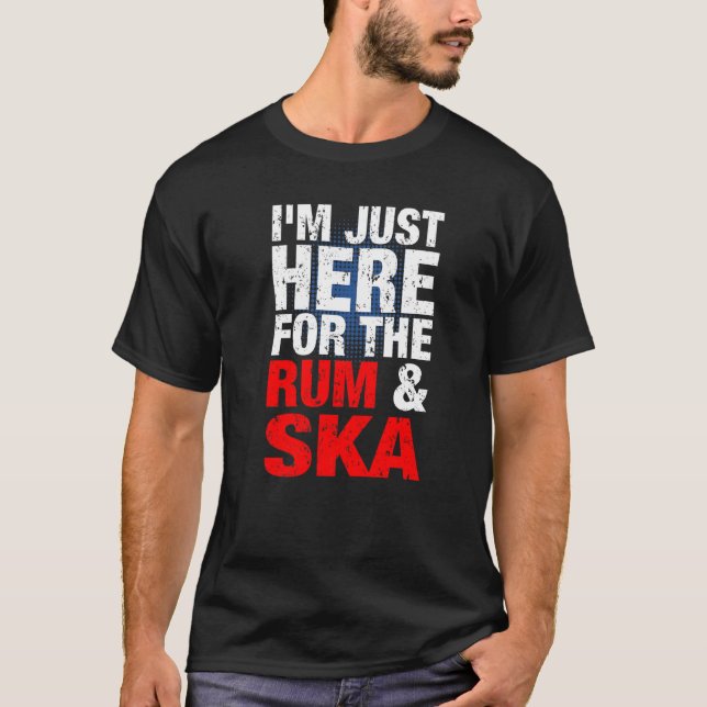 Ska And Rum Music Is Life Ska Reggae Punk Sco  1 T-Shirt (Front)