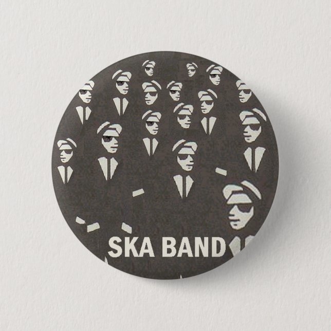 ska band 6 cm round badge (Front)