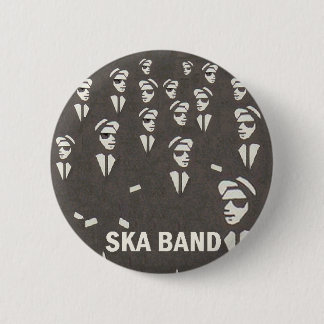 ska band 6 cm round badge
