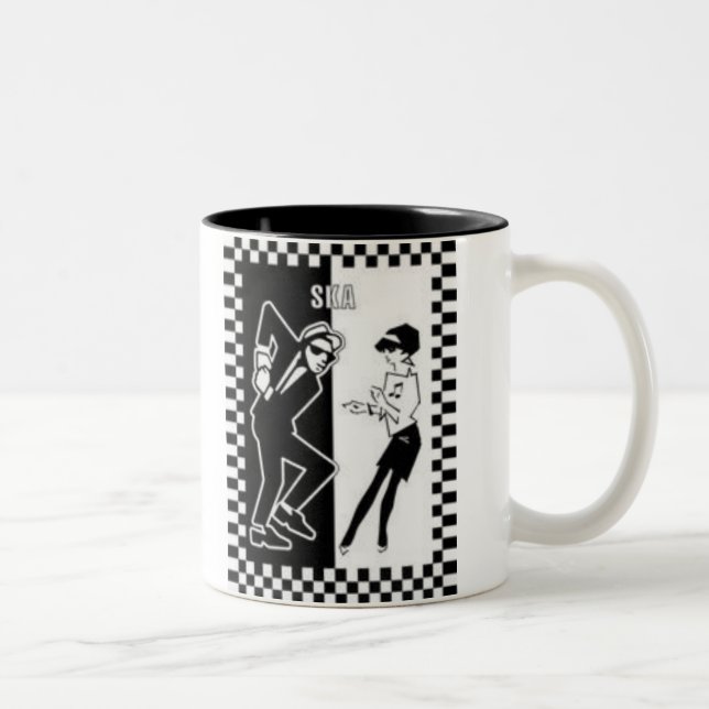 ska dancers, ska dancers Two-Tone coffee mug (Right)