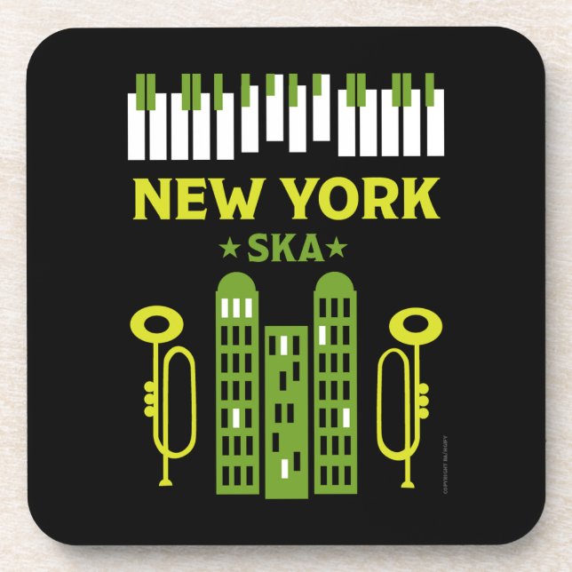 Ska Jazz Music Coaster (Front)