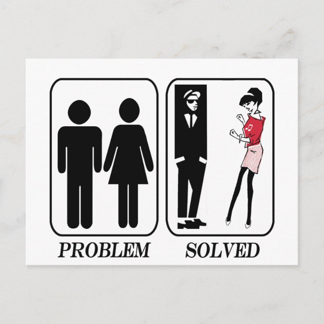 Ska Problem Solved Postcard (Front)