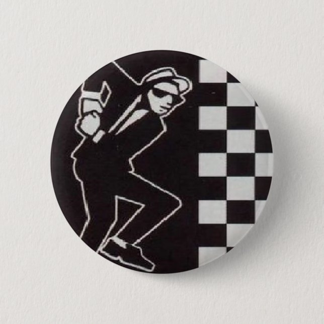 ska skanking guy 6 cm round badge (Front)