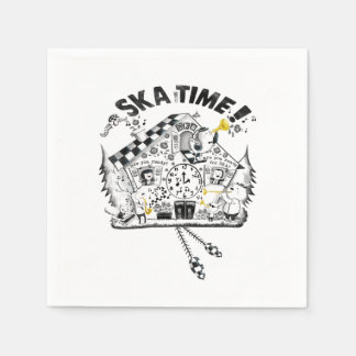 Ska Time Cuckoo Clock Napkin