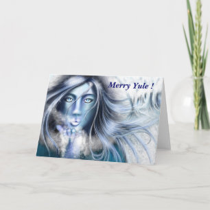 Skadi Merry Yule greeting card by Nellis Eketorp