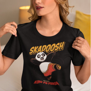 Skadoosh Kick – Fierce Fighting Panda Tri-Blend Shirt