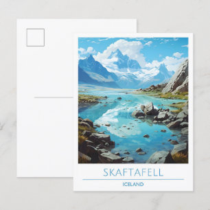 Skaftafell Iceland Vintage Travel  Postcard