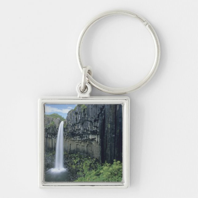 Skaftafell National Park, Svartifoss waterfall, Key Ring (Front)