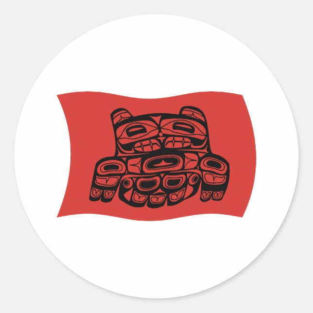 Skagit Tribe Flag Sticker (Front)
