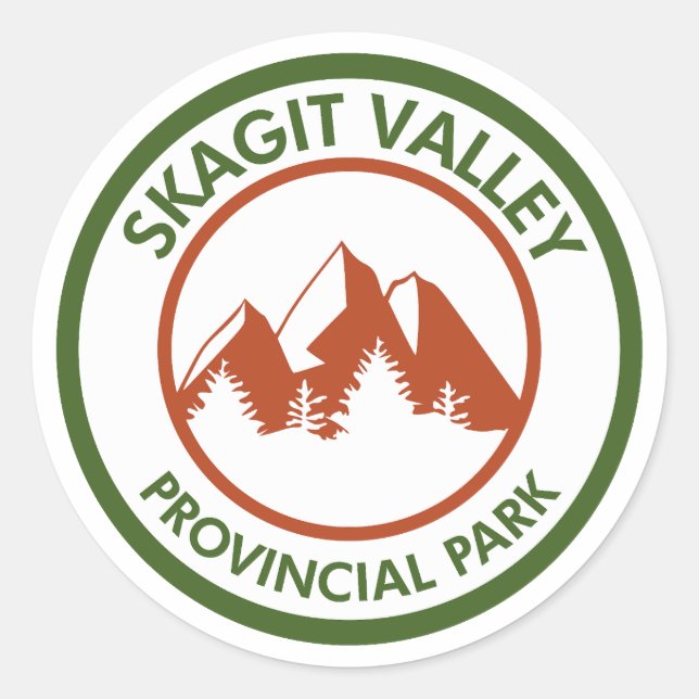 Skagit Valley Provincial Park Classic Round Sticker (Front)