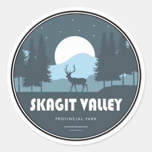 Skagit Valley Provincial Park Deer Classic Round Sticker