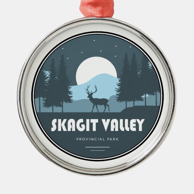 Skagit Valley Provincial Park Deer Metal Tree Decoration (Front)
