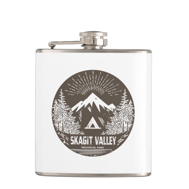 Skagit Valley Provincial Park Hip Flask (Front)