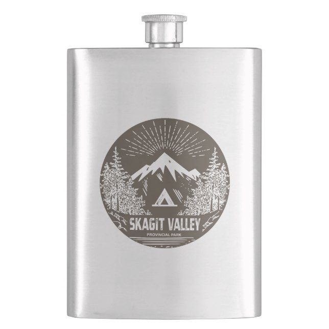 Skagit Valley Provincial Park Hip Flask (Front)