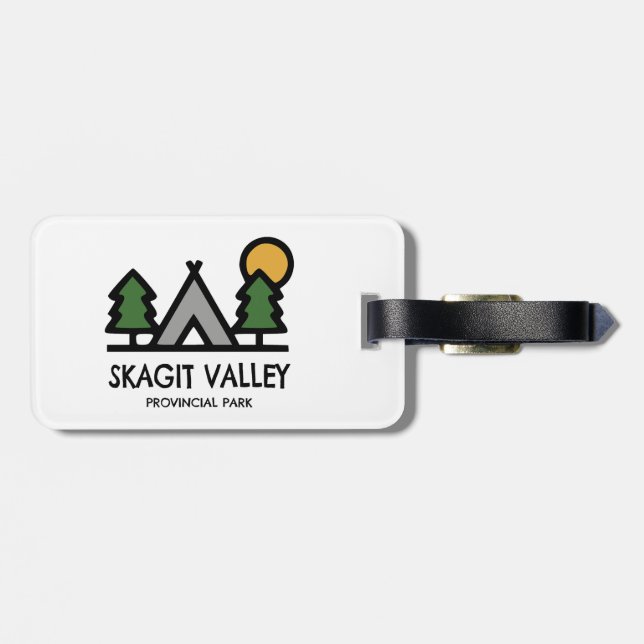 Skagit Valley Provincial Park Luggage Tag (Back Horizontal)