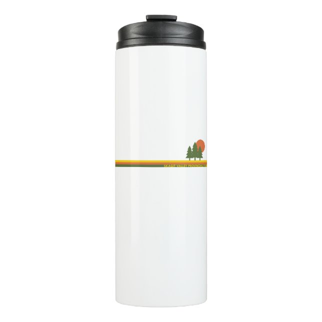 Skagit Valley Provincial Park Pine Trees Sun Thermal Tumbler (Front)