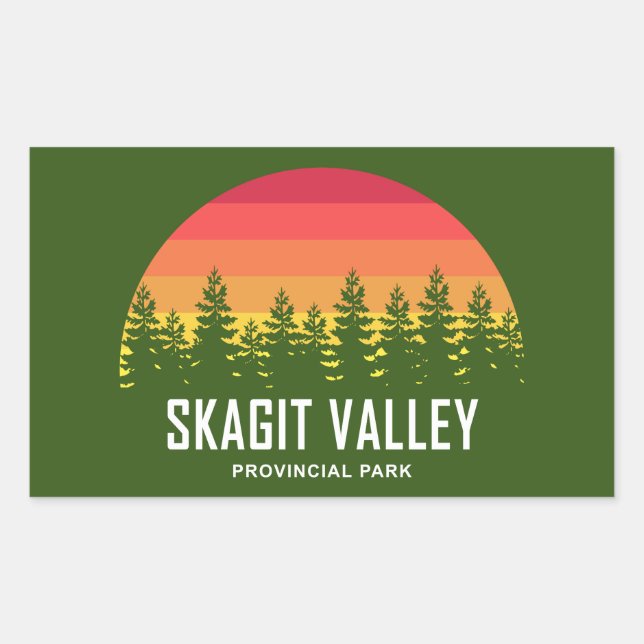Skagit Valley Provincial Park Rectangular Sticker (Front)