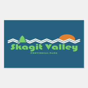 Skagit Valley Provincial Park Retro Rectangular Sticker