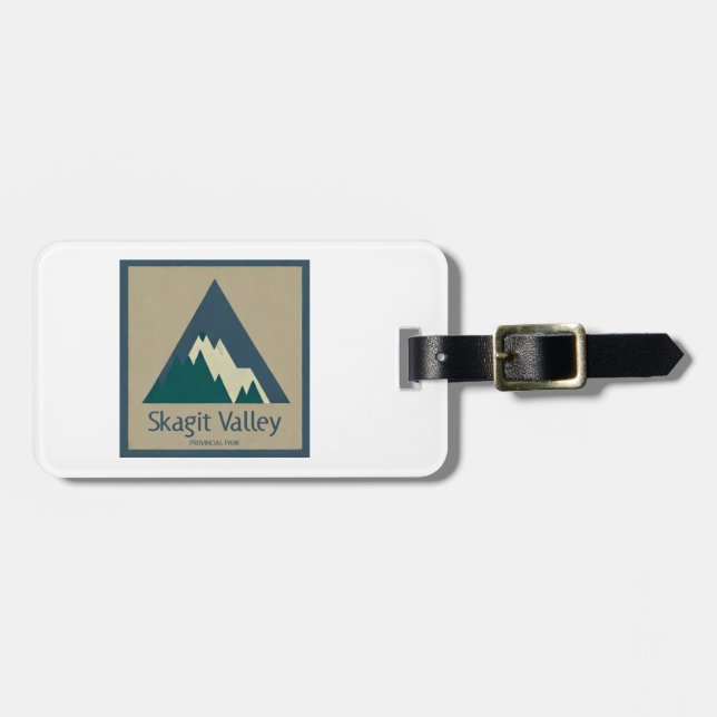 Skagit Valley Provincial Park Rustic Luggage Tag (Front Horizontal)