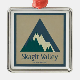Skagit Valley Provincial Park Rustic Metal Tree Decoration